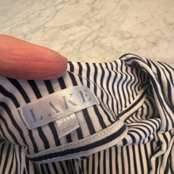 Lake Navy and White Kimono Set size xxs - Picture 2 of 5